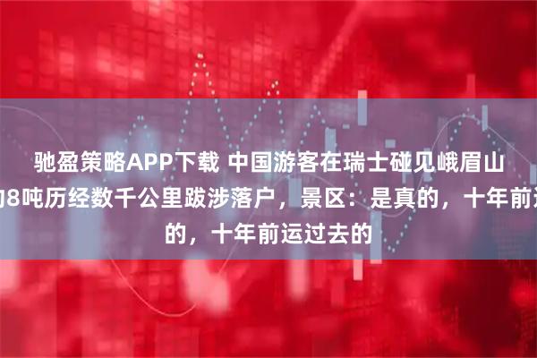 驰盈策略APP下载 中国游客在瑞士碰见峨眉山石，重约8吨历经数千公里跋涉落户，景区：是真的，十年前运过去的
